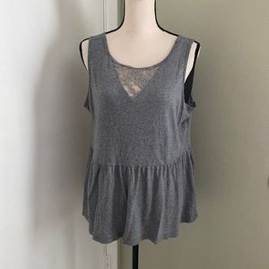 Torrid Babydoll Peplum Sleeveless Blouse